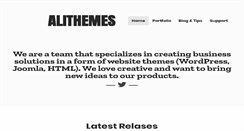 Desktop Screenshot of alithemes.com